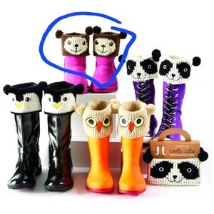 💜 Cupcakes & Cartwheels Bootie Cuties Animal Boot Cuffs 🐻 Warm & Cute